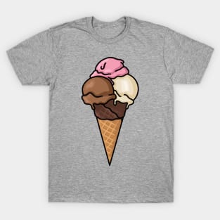 Triple Scoop Chocolate Dipped Waffle Cone Ice Cream *drools* T-Shirt